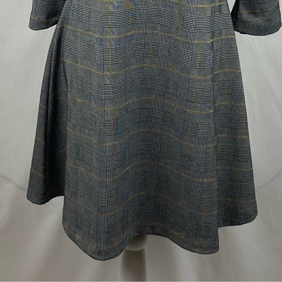 Bryn Walker Black Yellow Plaid IRYS Academia OfficeCore Dress NWT Size M - Picture 4 of 13
